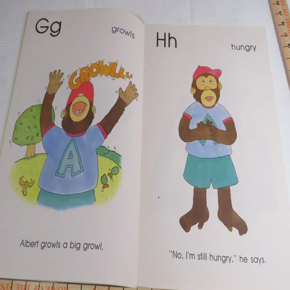 Here Comes Hungry Albert Alphabet BIG BOOK (almost 2 feet tall) Classroom
